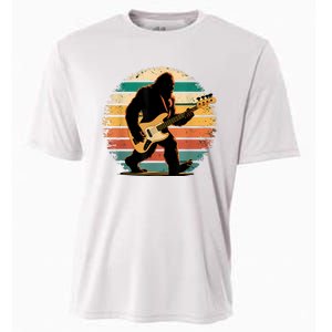 Bigfoot Bass Guitar Bass Player Gifts For Bass Player Cooling Performance Crew T-Shirt