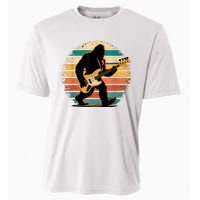 Bigfoot Bass Guitar Bass Player Gifts For Bass Player Cooling Performance Crew T-Shirt