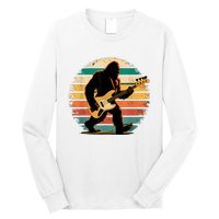 Bigfoot Bass Guitar Bass Player Gifts For Bass Player Long Sleeve Shirt