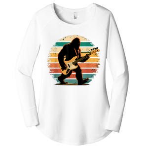 Bigfoot Bass Guitar Bass Player Gifts For Bass Player Women's Perfect Tri Tunic Long Sleeve Shirt