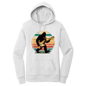 Bigfoot Bass Guitar Bass Player Gifts For Bass Player Women's Pullover Hoodie