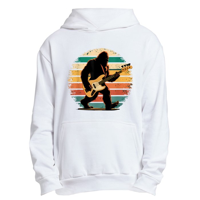 Bigfoot Bass Guitar Bass Player Gifts For Bass Player Urban Pullover Hoodie