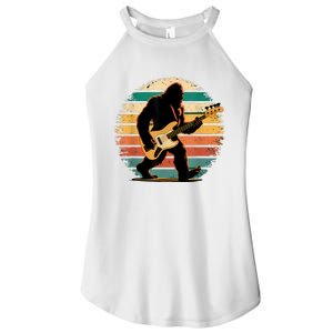 Bigfoot Bass Guitar Bass Player Gifts For Bass Player Women's Perfect Tri Rocker Tank