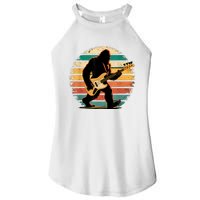 Bigfoot Bass Guitar Bass Player Gifts For Bass Player Women's Perfect Tri Rocker Tank