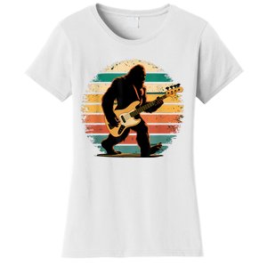 Bigfoot Bass Guitar Bass Player Gifts For Bass Player Women's T-Shirt