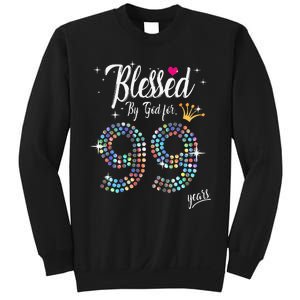 Blessed By God For 99 Years 99th Birthday Anniversary Sweatshirt