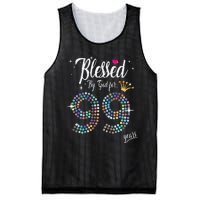 Blessed By God For 99 Years 99th Birthday Anniversary Mesh Reversible Basketball Jersey Tank