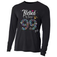 Blessed By God For 99 Years 99th Birthday Anniversary Cooling Performance Long Sleeve Crew