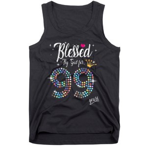 Blessed By God For 99 Years 99th Birthday Anniversary Tank Top