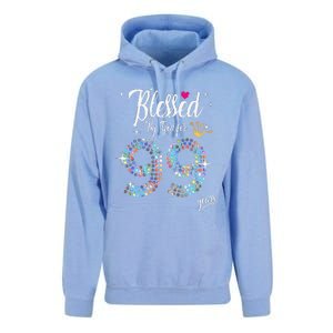 Blessed By God For 99 Years 99th Birthday Anniversary Unisex Surf Hoodie