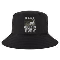 Best Bucking Grandpa Ever Camouflage Us Flag Deer Hunting Cool Comfort Performance Bucket Hat
