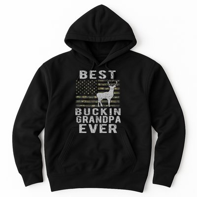 Best Bucking Grandpa Ever Camouflage Us Flag Deer Hunting Hoodie