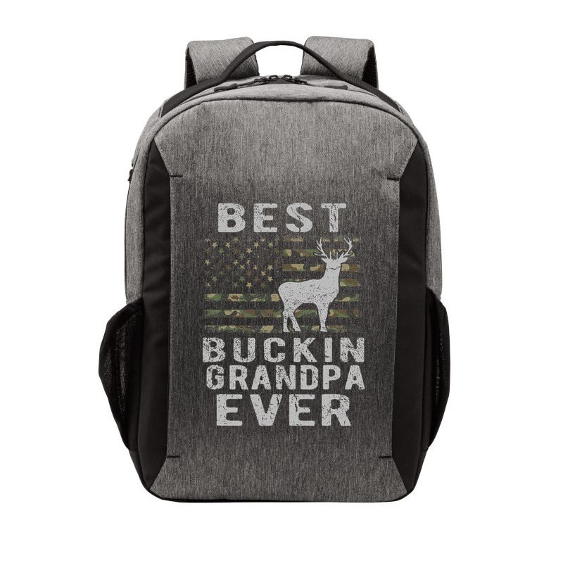 Best Bucking Grandpa Ever Camouflage Us Flag Deer Hunting Vector Backpack
