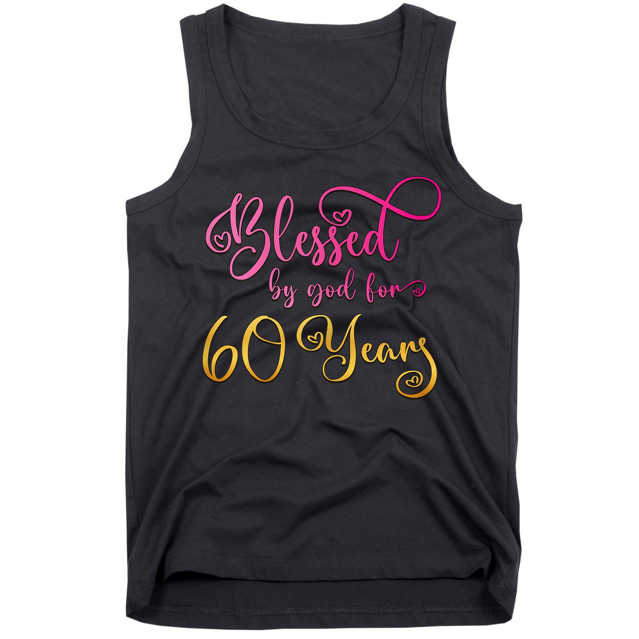 Blessed By God For 60 Years Old Wo 60th Birthday Tank Top