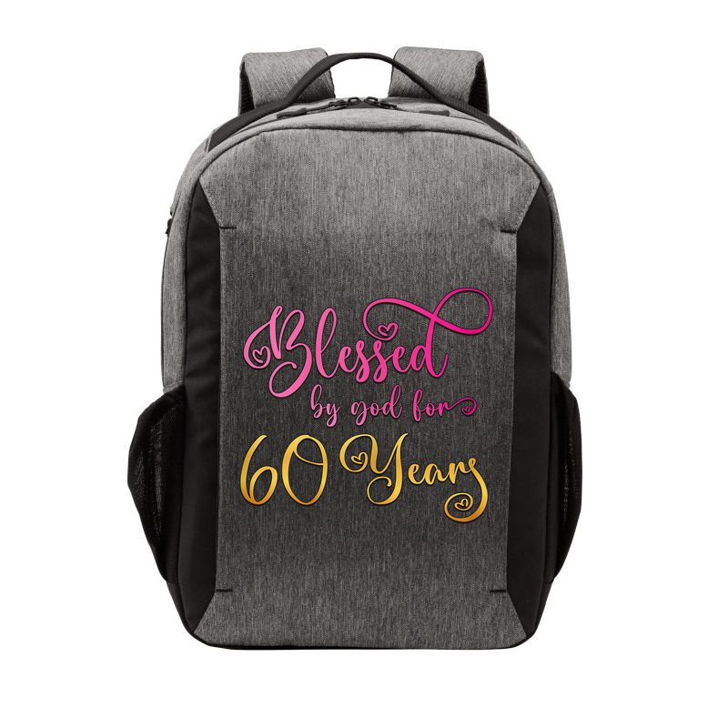 Blessed By God For 60 Years Old Wo 60th Birthday Vector Backpack