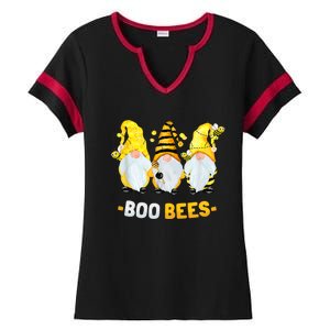 Boo Bees Gnome Cute Bee Lover Beekeeping Cute Gift Ladies Halftime Notch Neck Tee