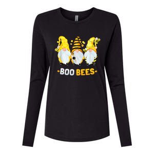 Boo Bees Gnome Cute Bee Lover Beekeeping Cute Gift Womens Cotton Relaxed Long Sleeve T-Shirt