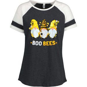 Boo Bees Gnome Cute Bee Lover Beekeeping Cute Gift Enza Ladies Jersey Colorblock Tee