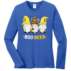 Boo Bees Gnome Cute Bee Lover Beekeeping Cute Gift Ladies Long Sleeve Shirt