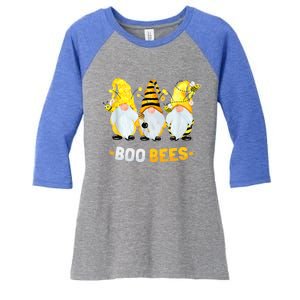 Boo Bees Gnome Cute Bee Lover Beekeeping Cute Gift Women's Tri-Blend 3/4-Sleeve Raglan Shirt