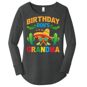 Birthday Boy Grandma Cinco De Mayo Funny Cactus Women's Perfect Tri Tunic Long Sleeve Shirt