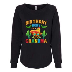 Birthday Boy Grandma Cinco De Mayo Funny Cactus Womens California Wash Sweatshirt