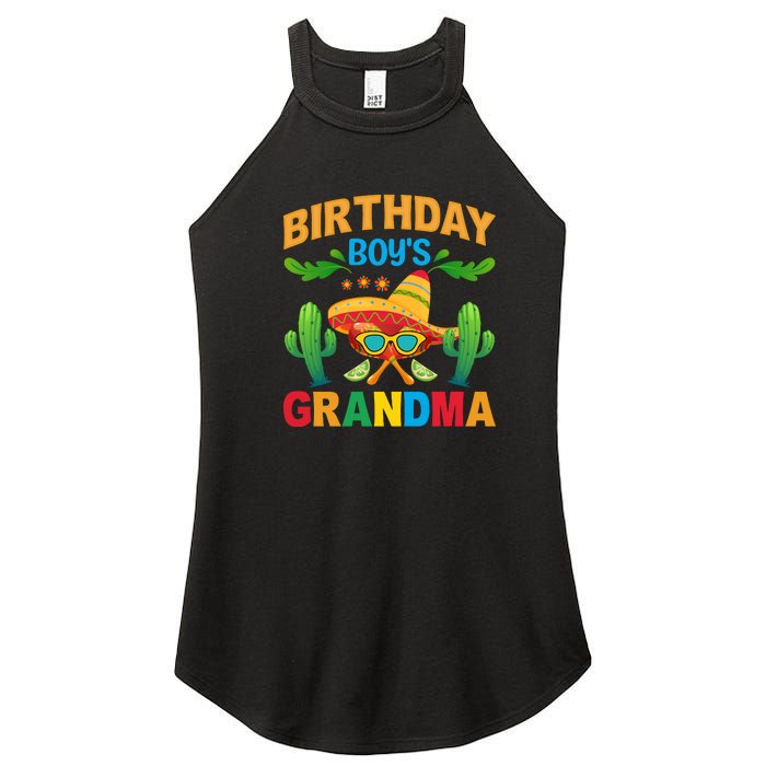 Birthday Boy Grandma Cinco De Mayo Funny Cactus Women's Perfect Tri Rocker Tank