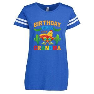 Birthday Boy Grandma Cinco De Mayo Funny Cactus Enza Ladies Jersey Football T-Shirt