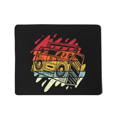 Boom Box Ghetto Blaster Radio Retro 80S 90S Hip Hop Rap Mousepad