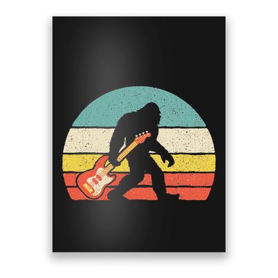 Bigfoot Bass Guitar Bass Player Bassist Music Guitarist Poster