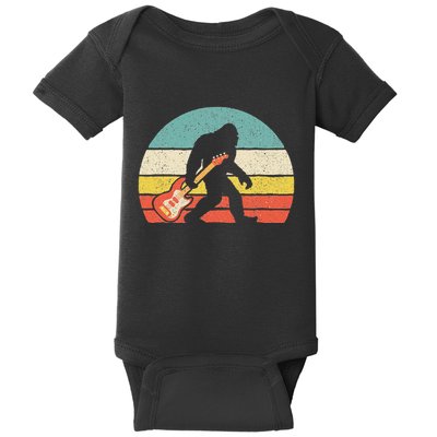 Bigfoot Bass Guitar Bass Player Bassist Music Guitarist Baby Bodysuit