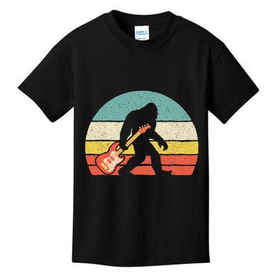 Bigfoot Bass Guitar Bass Player Bassist Music Guitarist Kids T-Shirt