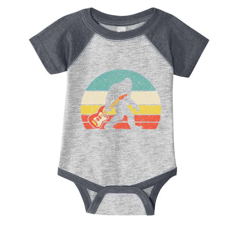 Bigfoot Bass Guitar Bass Player Bassist Music Guitarist Infant Baby Jersey Bodysuit