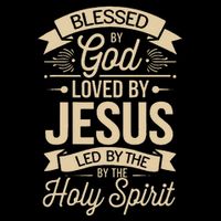 Blessed By God Loved By Jesus Led By The Holy Spirit Zip Tote Bag