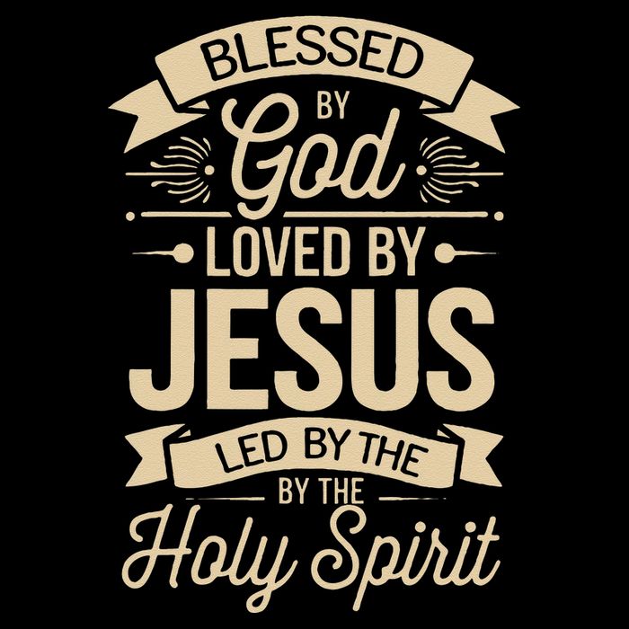 Blessed By God Loved By Jesus Led By The Holy Spirit Zip Tote Bag
