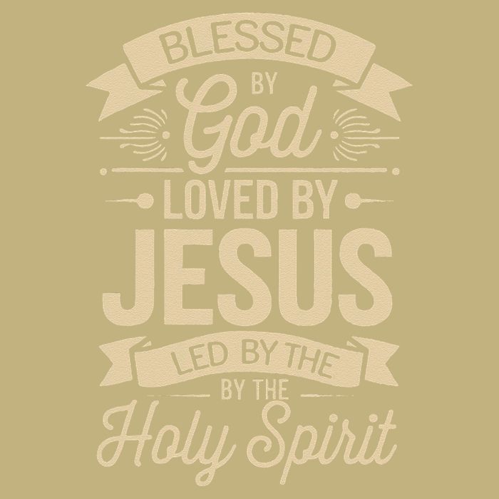 Blessed By God Loved By Jesus Led By The Holy Spirit Cooling Performance Crew T-Shirt