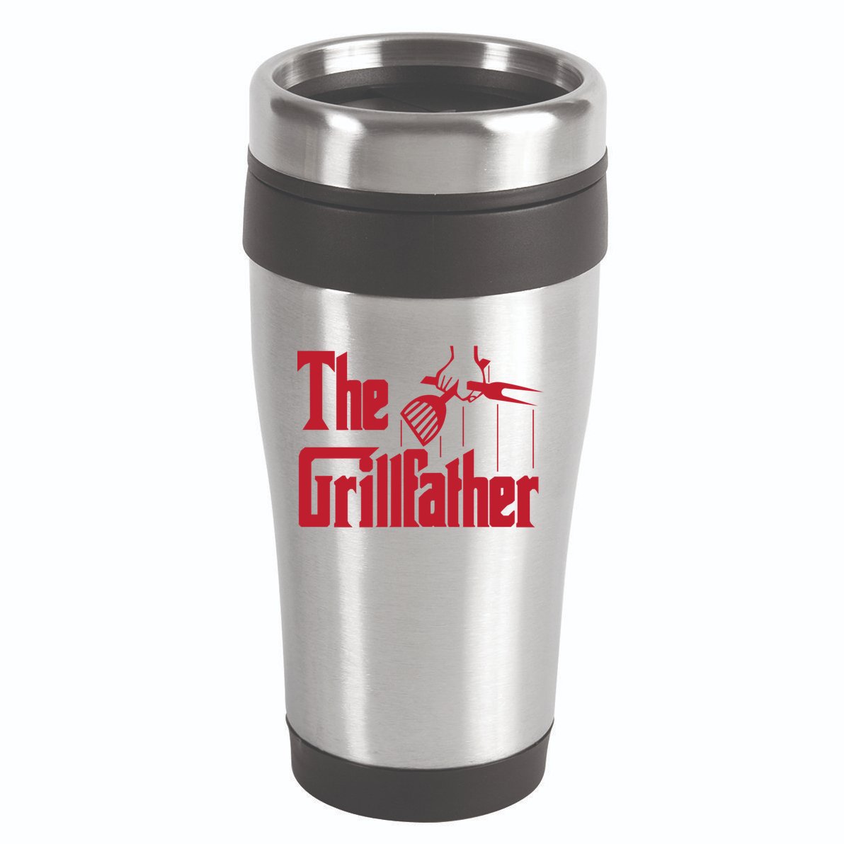 Bbq Barbecue Grilling Funny The Grillfather Meaningful Gift 16oz Travel Tumbler