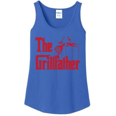 Bbq Barbecue Grilling Funny The Grillfather Meaningful Gift Ladies Essential Tank