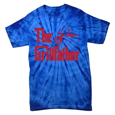 Bbq Barbecue Grilling Funny The Grillfather Meaningful Gift Tie-Dye T-Shirt