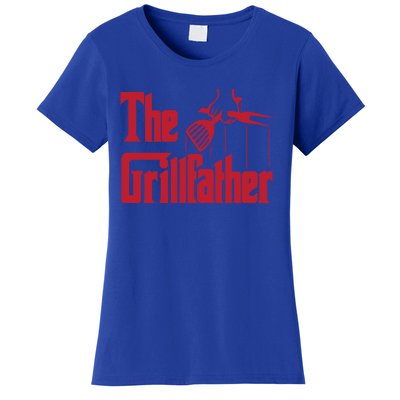 Bbq Barbecue Grilling Funny The Grillfather Meaningful Gift Women's T-Shirt