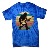 Bigfoot Bass Guitar Bass Player Tie-Dye T-Shirt