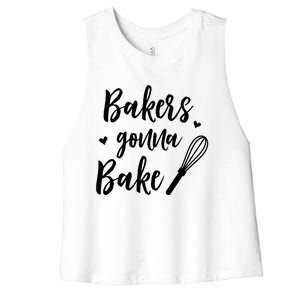 Bakery Bakers Gonna Bake Meaningful Gift Women's Racerback Cropped Tank