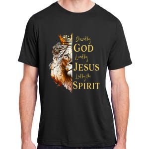 Blessed By God Loved By Jesus Lion Adult ChromaSoft Performance T-Shirt