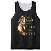 Blessed By God Loved By Jesus Lion Mesh Reversible Basketball Jersey Tank