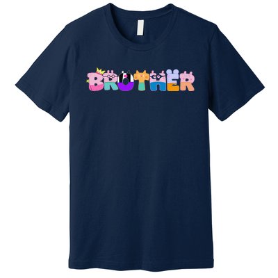 Brother Birthday Girl Pig Family Party Decorations Premium T-Shirt