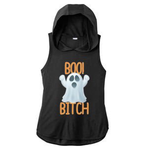 Boo Bitch Ghost Puns Halloween Humor Top Gift Ladies PosiCharge Tri-Blend Wicking Draft Hoodie Tank