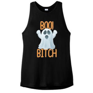 Boo Bitch Ghost Puns Halloween Humor Top Gift Ladies PosiCharge Tri-Blend Wicking Tank