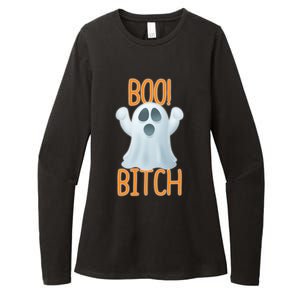 Boo Bitch Ghost Puns Halloween Humor Top Gift Womens CVC Long Sleeve Shirt