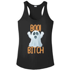 Boo Bitch Ghost Puns Halloween Humor Top Gift Ladies PosiCharge Competitor Racerback Tank