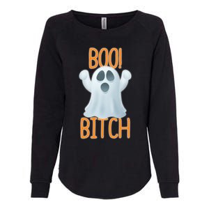 Boo Bitch Ghost Puns Halloween Humor Top Gift Womens California Wash Sweatshirt